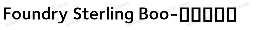 Foundry Sterling Boo字体转换